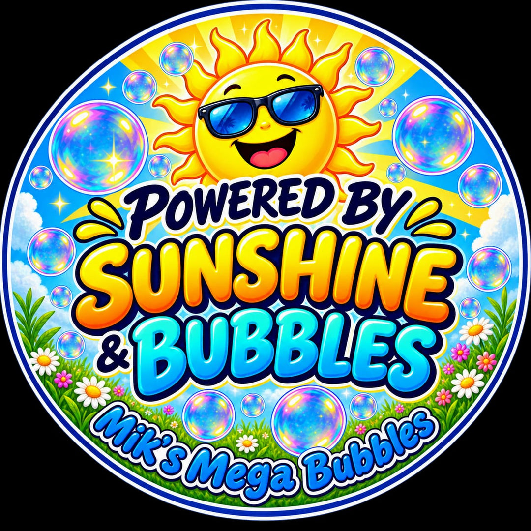 Powered by Sunshine &amp; Bubbles Sticker