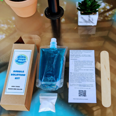 kids giant bubble kit set for outdoor play